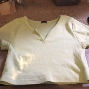 green cropped brandy melville shirt!